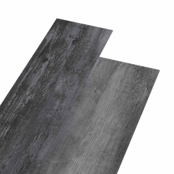 Placa de piso autoadesiva cinza brilhante 4,46 m² 32 unid. PVC