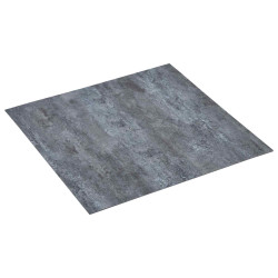 Pranchas de piso autoadesivo mármore cinza 30,5 x 30,5 cm