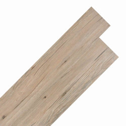Pranchas de piso PVC autoadesivas carvalho marrom 30,5 x 61 cm