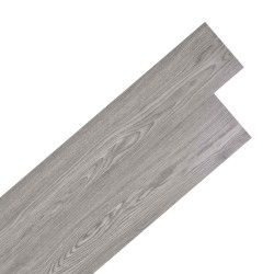 Pranchas de piso PVC autoadesivas cinzento-escuro 30,5 x 61 cm