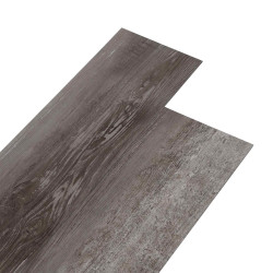 Pranchas de piso PVC autoadesivas madeira listrada 30,5 x 61 cm