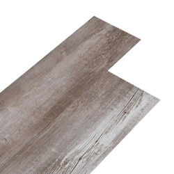 Pranchas de piso PVC autoadesivas marrom madeira fosco