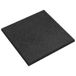 Azulejos de proteção contra quedas 6 unid. preto 50 x 50 cm