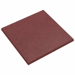 Azulejos de proteção contra quedas 6 unid. vermelho 50 x 50 cm