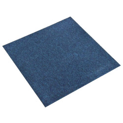 Tapete 20 unid. azul escuro 50 x 50 cm 100% polipropileno