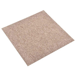 Tapete 20 unid. bege 50 x 50 cm 100% polipropileno