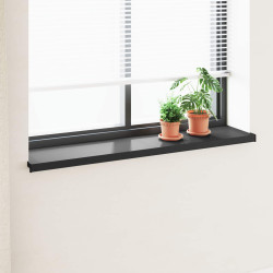 Soleira de janela preto com veios de madeira 160 x 35 x 4,5 cm