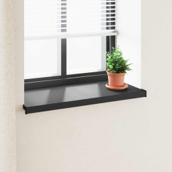 Soleira de janela preto com veios de madeira 80 x 45 x 4,5 cm