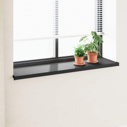 Soleira de janela preto com veios de madeira 160 x 45 x 4,5 cm