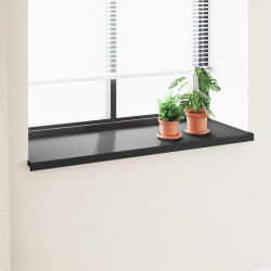 Soleira de janela preto com veios de madeira 140 x 50 x 4,5 cm