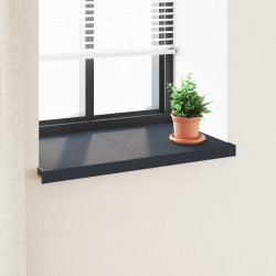 Soleira de janela antracite com veios de madeira PVC