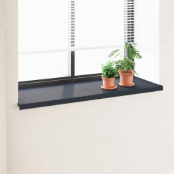 Soleira de janela antracite com veios de madeira PVC