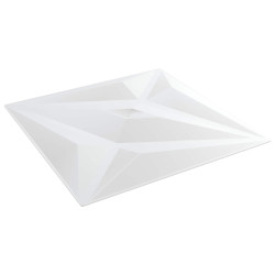 Painéis de parede 12 unid. 50 x 50 cm estrela branca espuma xps