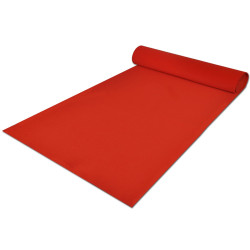 Tapete vermelho 1 x 5 m poliéster