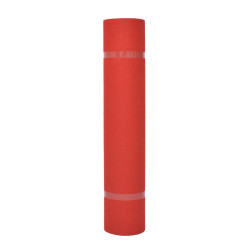 Tapete liso vermelho 1 x 24 m tecido