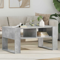 Mesa de centro cinzento 92 x 53 x 45 cm derivados de madeira