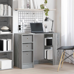 Mesa cinza sonoma derivados de madeira 100 x 40 x 75 cm