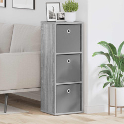 Buffet com gaveta cinza sonoma 30,5 x 27 x 84,5 cm