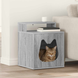 Casa para gatos cinza sonoma 42,5 x 40 x 53,5 cm