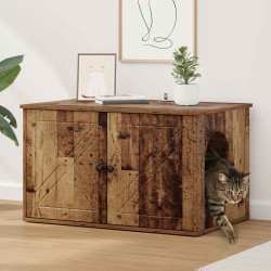 Casa para gatos madeira antiga 85 x 55 x 50,5 cm