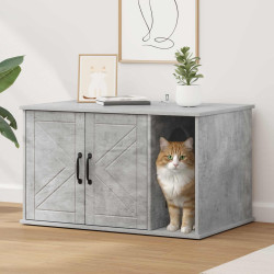 Casa para gatos concreto 85 x 55 x 50,5 cm derivados de madeira