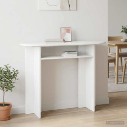 Aparador com armazenamento branco brilhante 100 x 39,5 x 75 cm