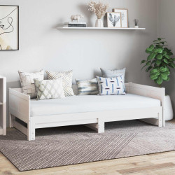 Cama dia rebatível branco 180 x 200 cm