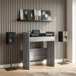 Mesa de dj sonoma cinzento 82 x 45 x 102 cm