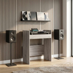 Mesa de dj sonoma cinzento 62 x 45 x 102 cm