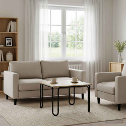 Mesa de centro carvalho sonoma 59 x 59 x 45 cm