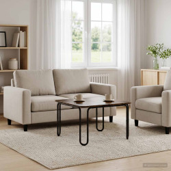 Mesa de centro carvalho fumado 79,5 x 79,5 x 45 cm