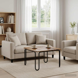 Mesa de centro madeira antiga 79,5 x 79,5 x 45 cm