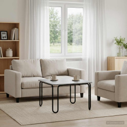 Mesa de centro sonoma cinzento 100 x 100 x 45 cm