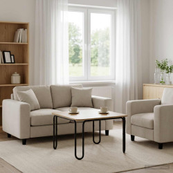 Mesa de centro carvalho arttisan 100 x 100 x 45 cm