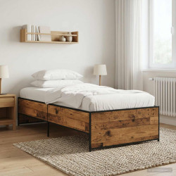 Estrutura da cama madeira antiga 80 x 200 cm
