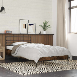 Estrutura da cama carvalho fumado 80 x 200 cm
