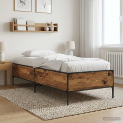 Estrutura da cama madeira antiga 80 x 200 cm