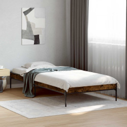 Estrutura da cama carvalho fumê 80 x 200 cm