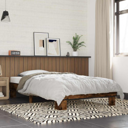 Estrutura da cama carvalho fumado 80 x 200 cm