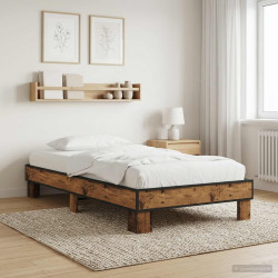 Estrutura da cama madeira antiga 80 x 200 cm