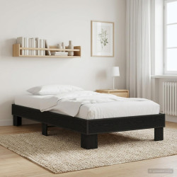 Estrutura da cama carvalho preto 80 x 200 cm