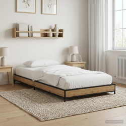 Estrutura da cama carvalho arttisan 80 x 200 cm