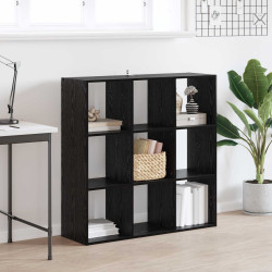 Estante carvalho preto 102 x 32 x 102 cm