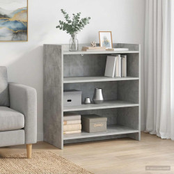 Buffet cinzento cimento 75 x 36 x 80 cm derivados de madeira