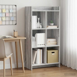 Estante sonoma cinzento 59 x 30 x 111 cm derivados de madeira