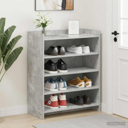 Armário de sapatos cinzento cimento 73,5 x 36 x 92 cm