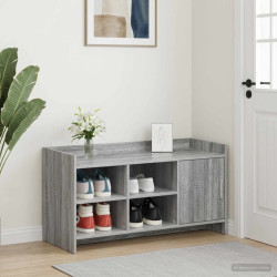 Armário de sapatos com porta sonoma cinzento 100 x 39,5 x 51 cm