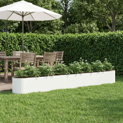 Cama de jardim elevada branco 360 x 40 x 40 cm