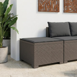 Sofá de jardim 1 lugar com almofada look rattan PP