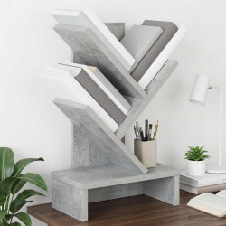 Estante de livros em árvore 3 níveis 30 x 18 x 48 cm